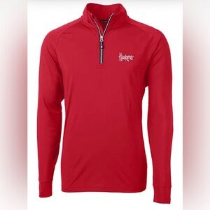 Russell Athletic Red Huskers Quarter-Zip Lightweight Pullover